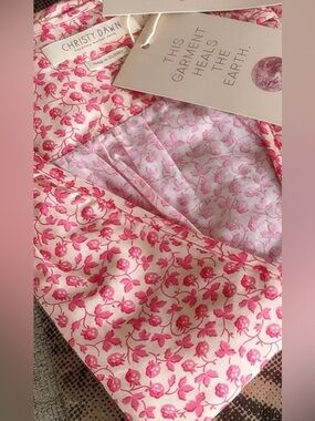 Christy Dawn raspberry vine Cotton Dress